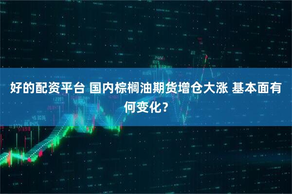 好的配资平台 国内棕榈油期货增仓大涨 基本面有何变化？