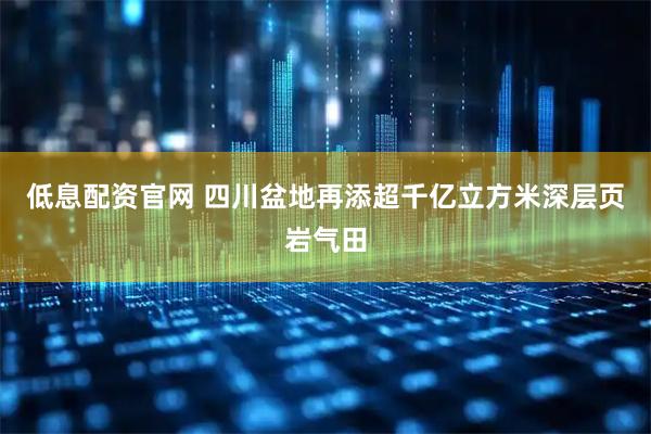 低息配资官网 四川盆地再添超千亿立方米深层页岩气田